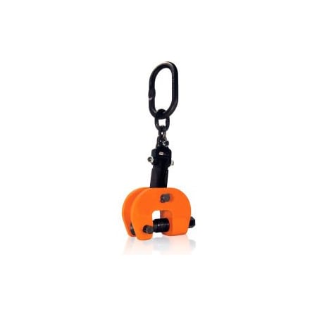 Caldwell Renfroe Vertical Lifting, Locking, Screw Clamp, Orange, Steel, 3000 Lbs Capacity, 1-1/4in Opening SCPA-01.50-A